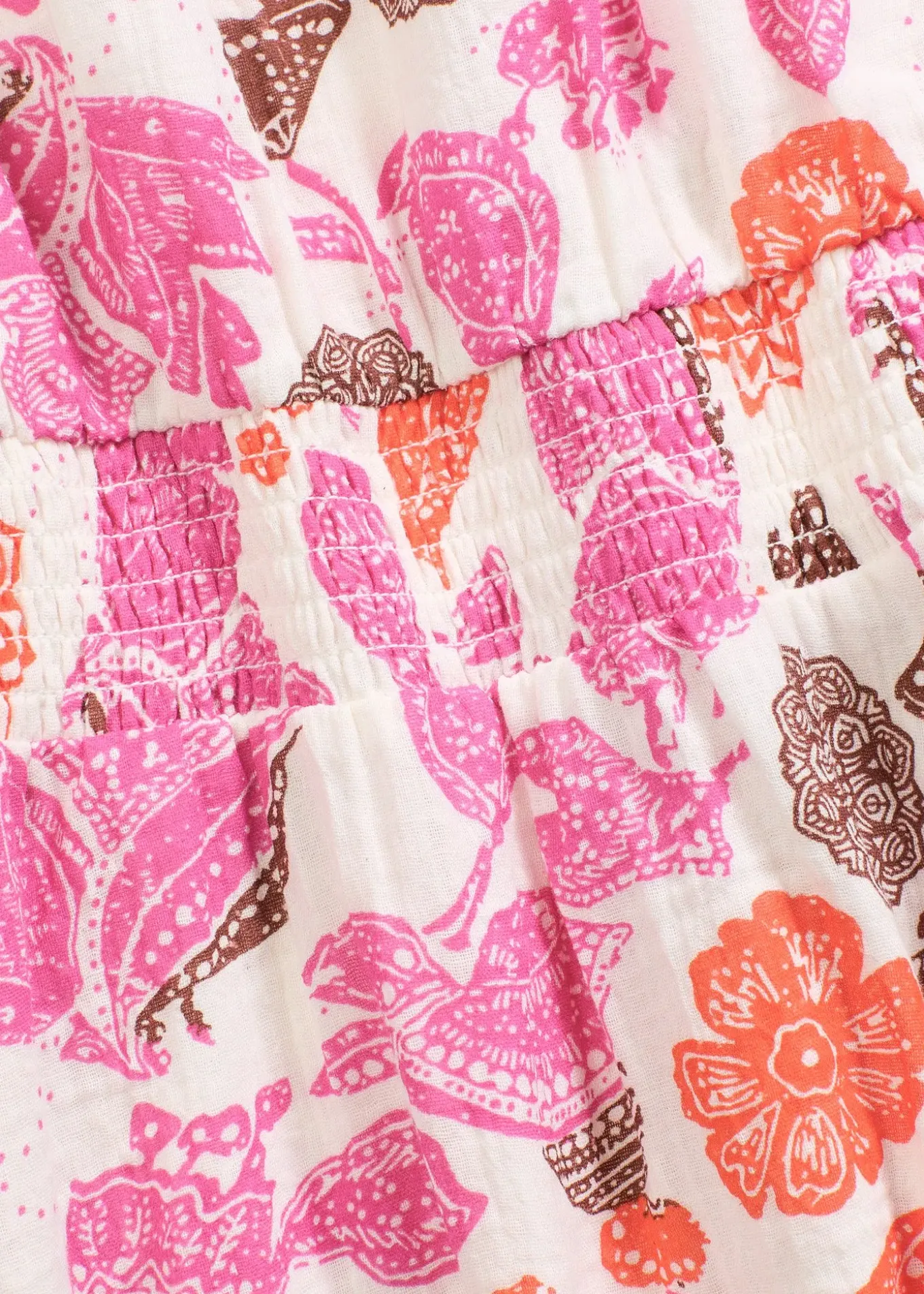 Robe courte en gaze de coton