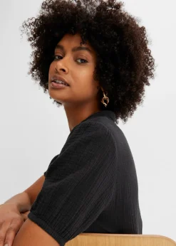 Robe courte en gaze de coton