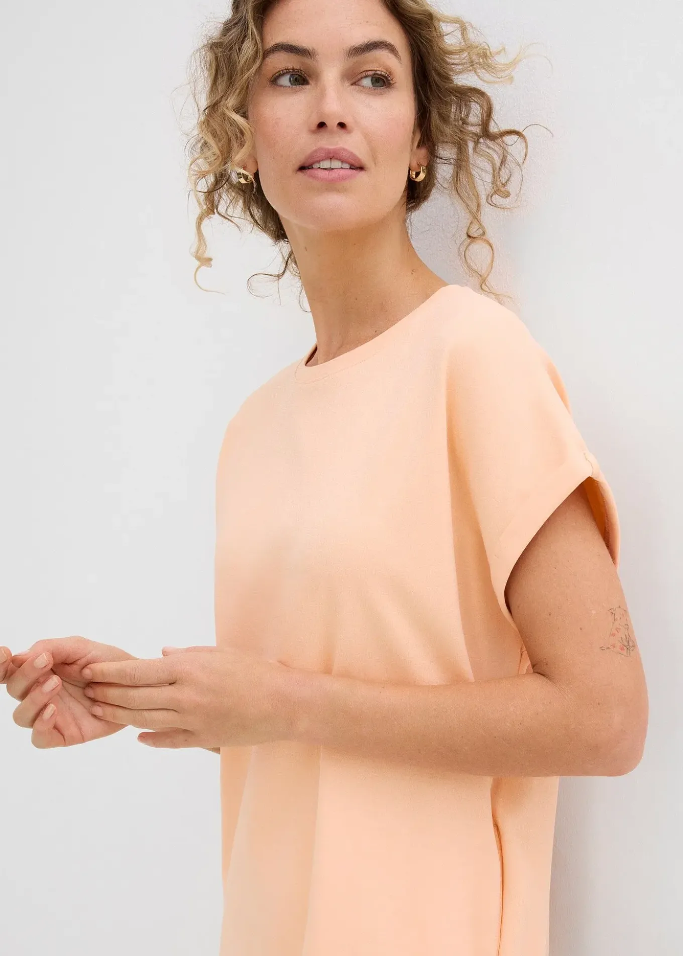 Robe courte en interlock épais