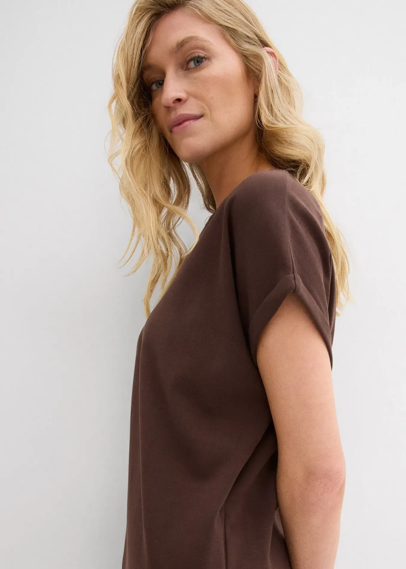 Robe courte en interlock épais