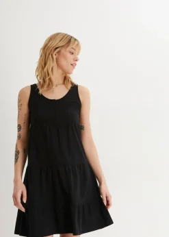 Robe courte en jersey coton