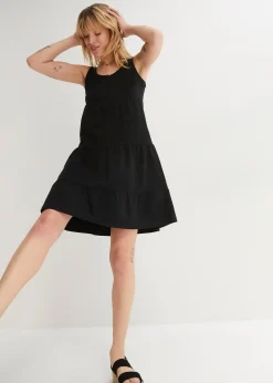 Robe courte en jersey coton