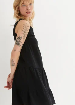 Robe courte en jersey coton