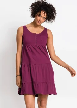 Robe courte en jersey coton