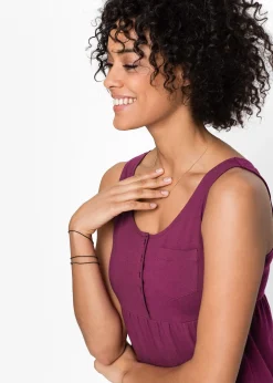 Robe courte en jersey coton