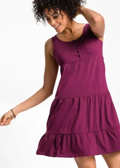 Robe courte en jersey coton