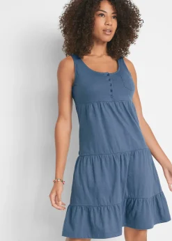 Robe courte en jersey coton