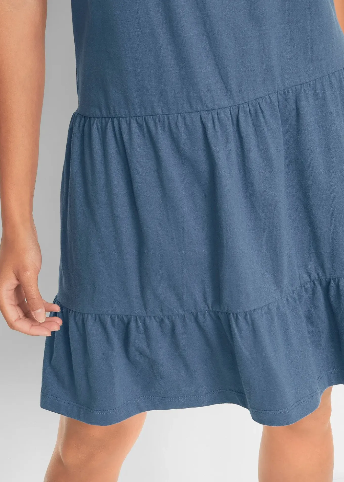 Robe courte en jersey coton