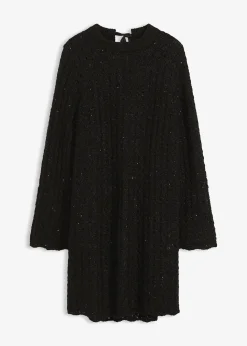 Robe courte en maille à nœud en satin, légèrement transparente