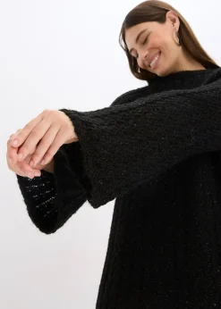 Robe courte en maille à nœud en satin, légèrement transparente