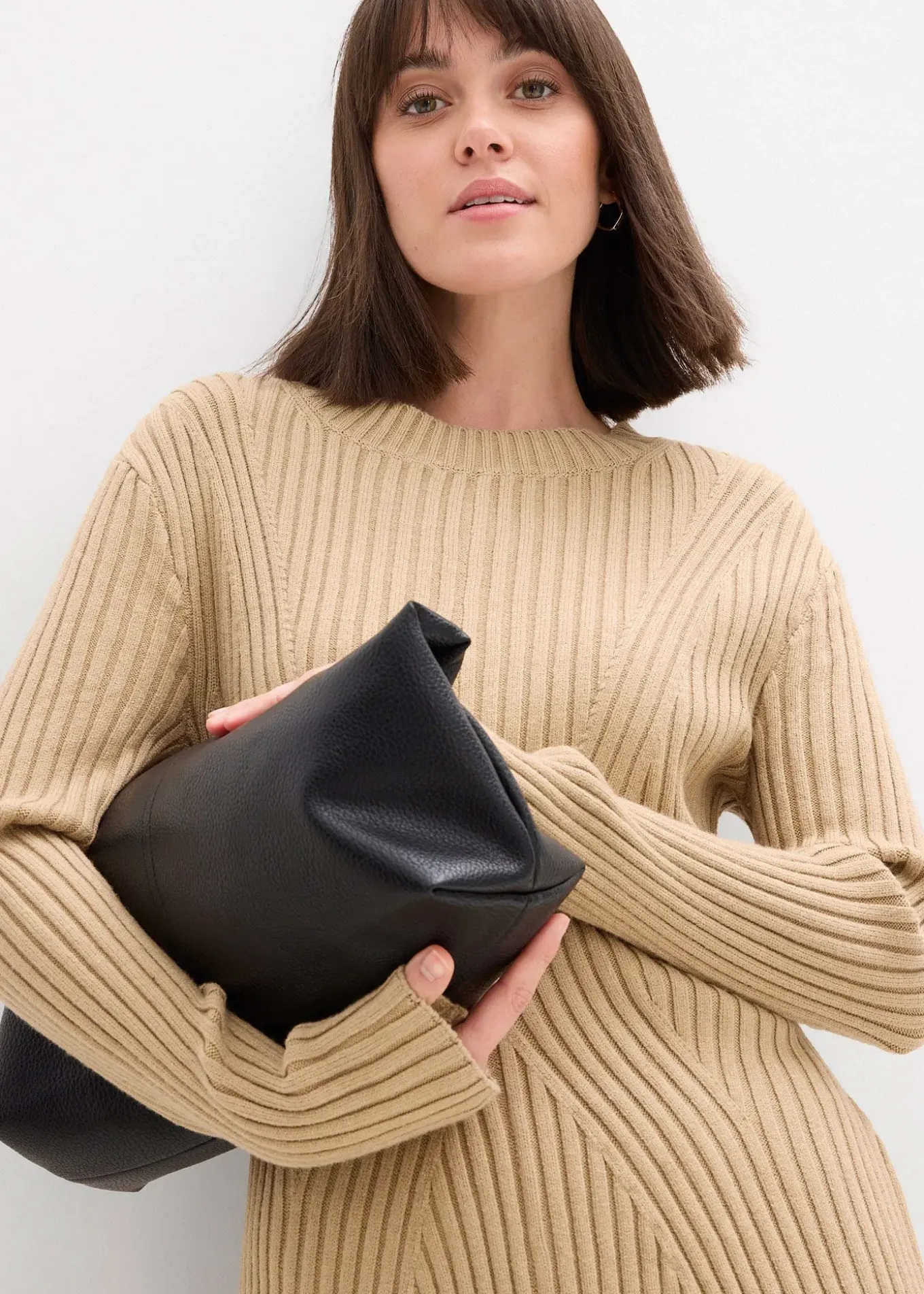 Robe courte en maille douce