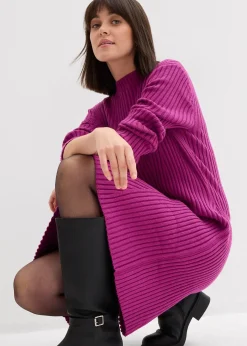 Robe courte en maille douce