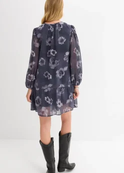 Robe courte en mousseline