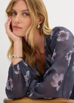 Robe courte en mousseline