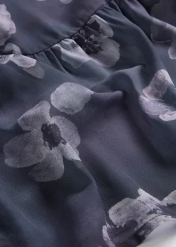 Robe courte en mousseline