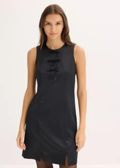 Robe courte en satin brillant