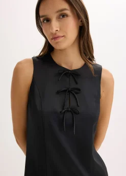 Robe courte en satin brillant