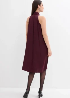 Robe courte en satin de viscose mélangée