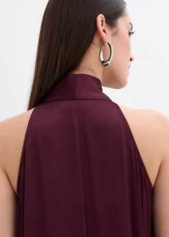 Robe courte en satin de viscose mélangée