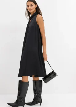 Robe courte en satin de viscose mélangée