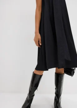 Robe courte en satin de viscose mélangée