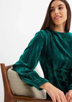 Robe courte en velours