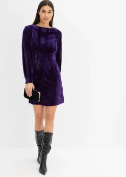 Robe courte en velours