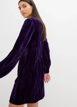 Robe courte en velours