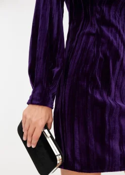 Robe courte en velours