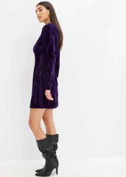 Robe courte en velours