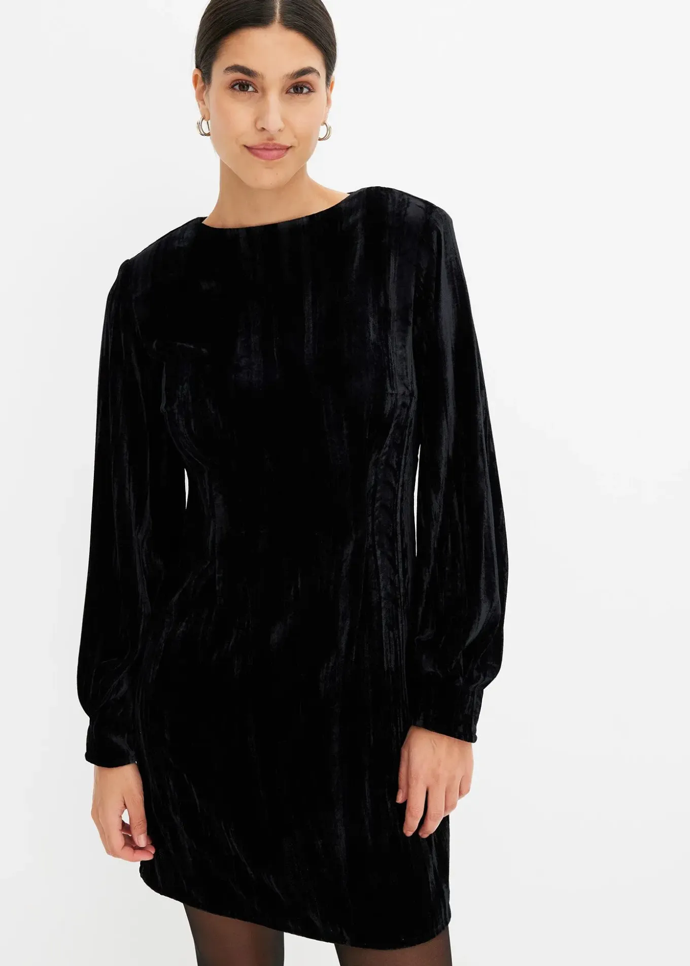 Robe courte en velours