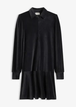 Robe courte en velours côtelé