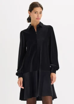 Robe courte en velours côtelé