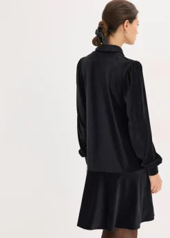 Robe courte en velours côtelé