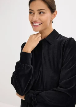 Robe courte en velours côtelé