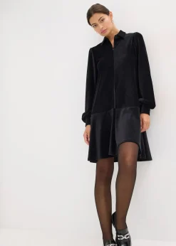 Robe courte en velours côtelé