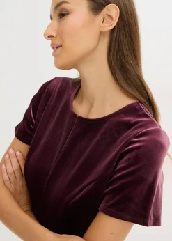 Robe courte en velours doux