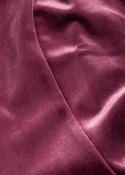 Robe courte en velours doux