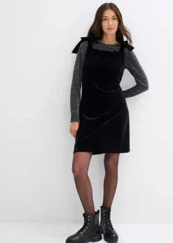 Robe courte en velours doux