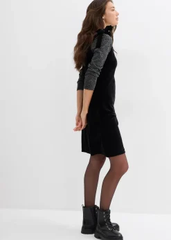 Robe courte en velours doux