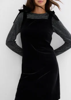 Robe courte en velours doux