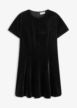 Robe courte en velours doux