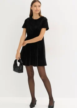 Robe courte en velours doux