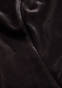 Robe courte en velours doux