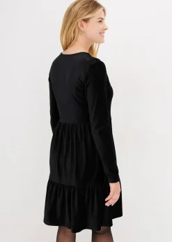 Robe courte en velours extensible