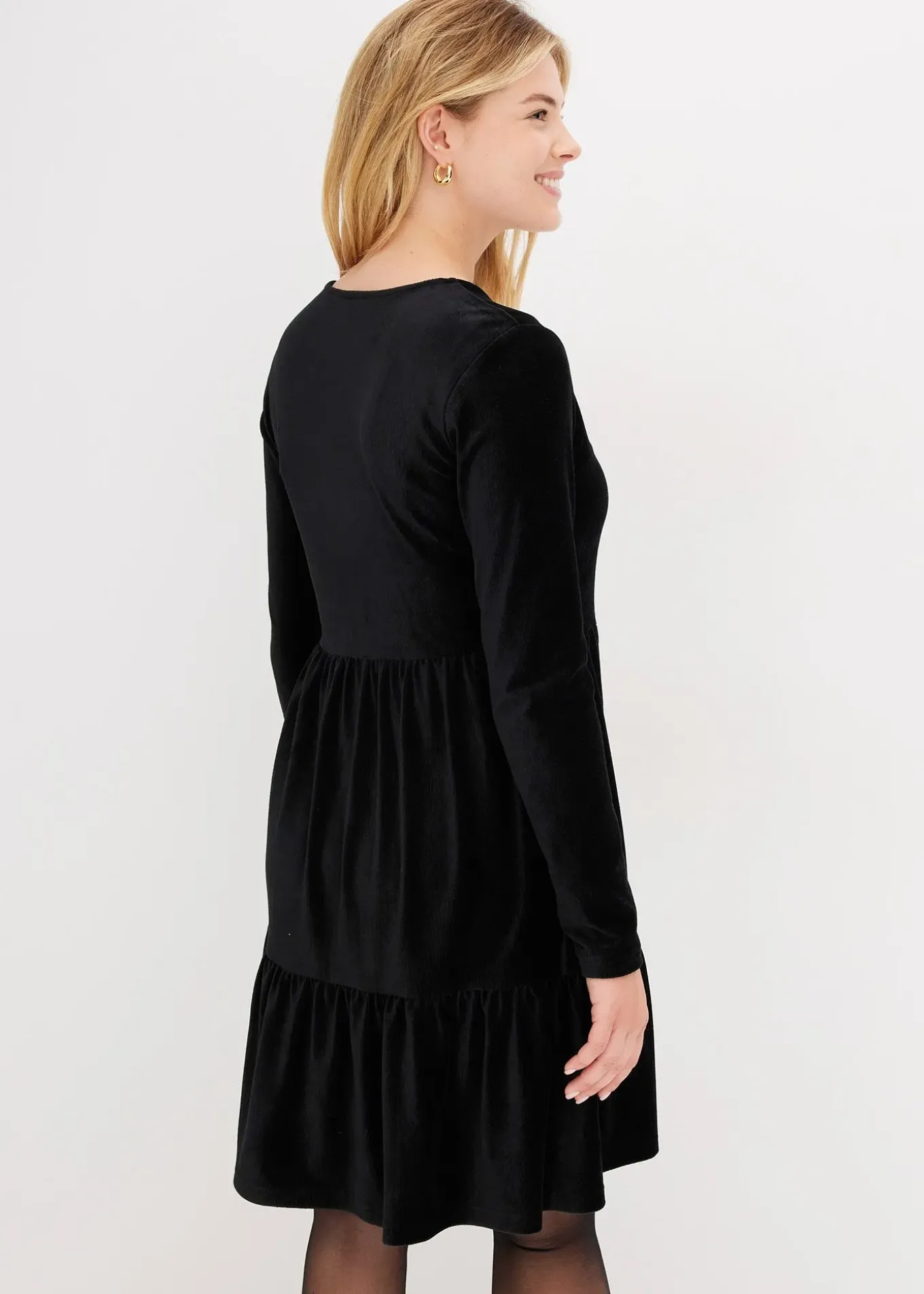 Robe courte en velours extensible