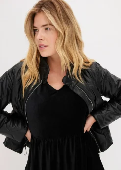 Robe courte en velours extensible