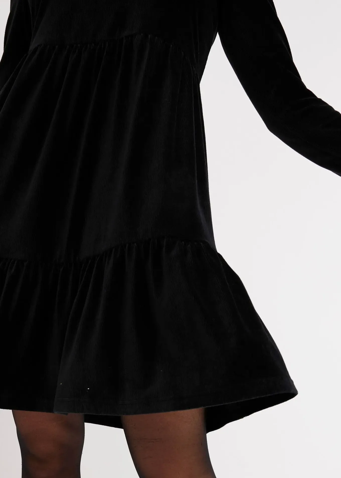 Robe courte en velours extensible