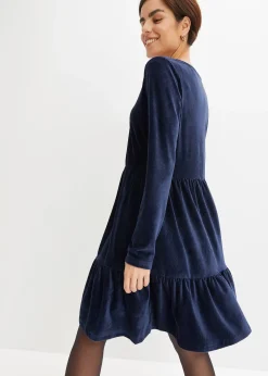 Robe courte en velours extensible