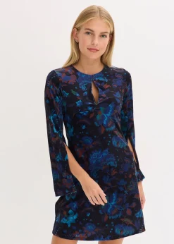 Robe courte en velours fluide